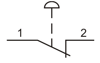 Одномісний пост керування Promfactor FP4-BOX1W5 з металевою кнопкою-грибком "STOP" - фото №1
