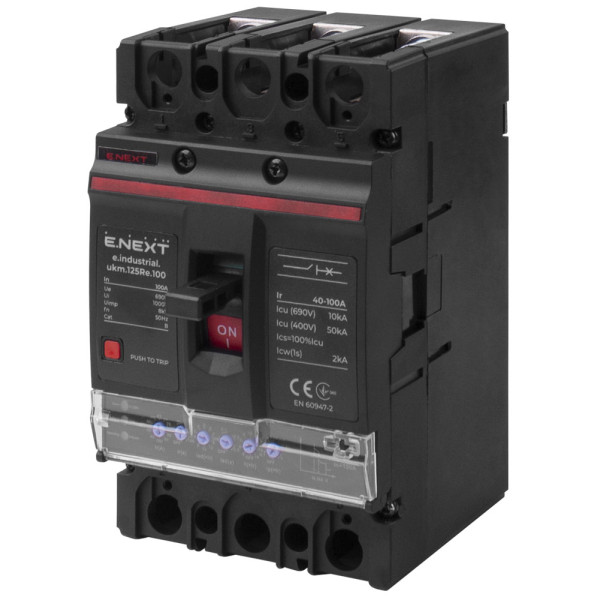 Автоматичний вимикач E.Next e.industrial.ukm.400Re.320 з електронним розчіплювачем 3р 320А (i0770061)
