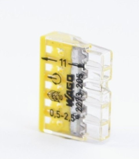 Клема на 5 дротів 2273-205 WAGO - фото №3