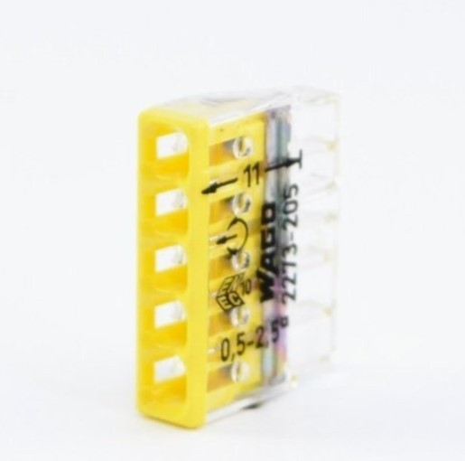 Клема на 5 дротів 2273-205 WAGO - фото №4