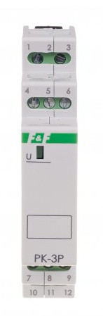 Допоміжне реле F&F PK-3P-48V 48В 3х8 А - фото №2