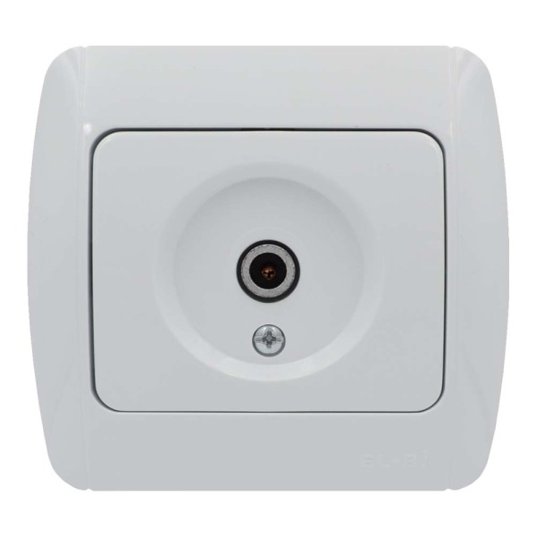 Розетка ELBI ZIRVE Fixline біла TV прохідна ( 501-000201-272 )