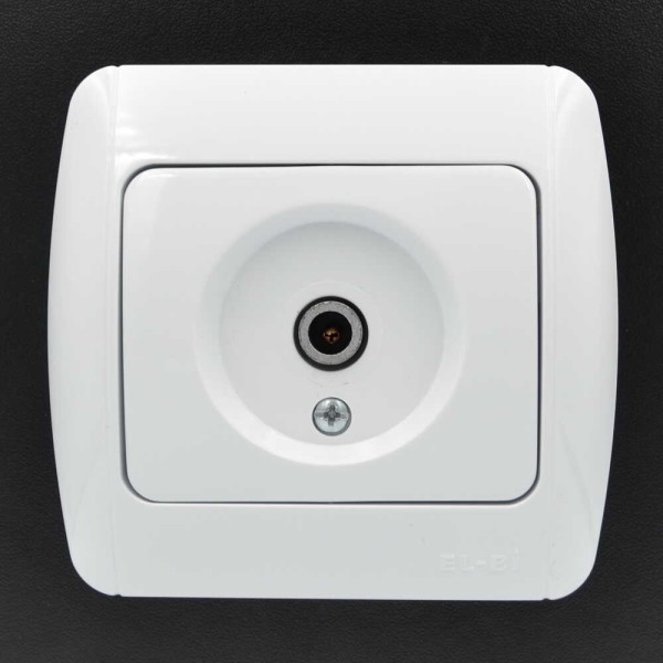 Розетка ELBI ZIRVE Fixline біла TV прохідна ( 501-000201-272 ) - фото №3