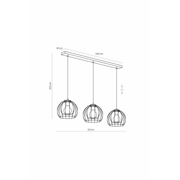 Подвесной светильник, люстра TK Lighting 4483 Universo - фото №1