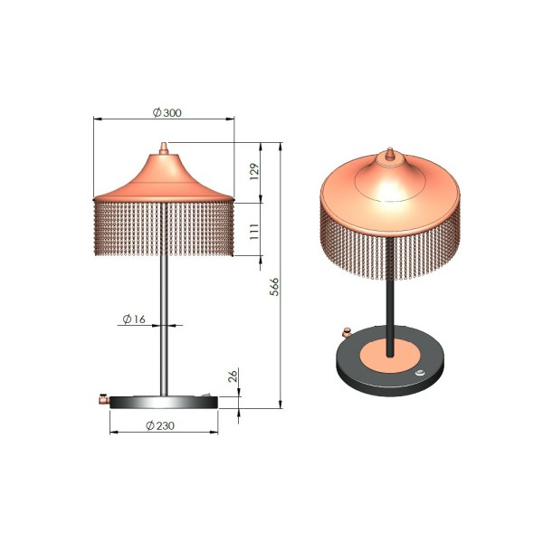 Настольная лампа Pikart 30846-3 G9 3x60W IP20 Латунная - фото №1