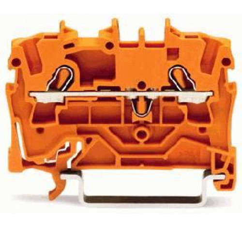 Клема Wago 2000-1202 Topjob S 1,0мм² (оранжева)