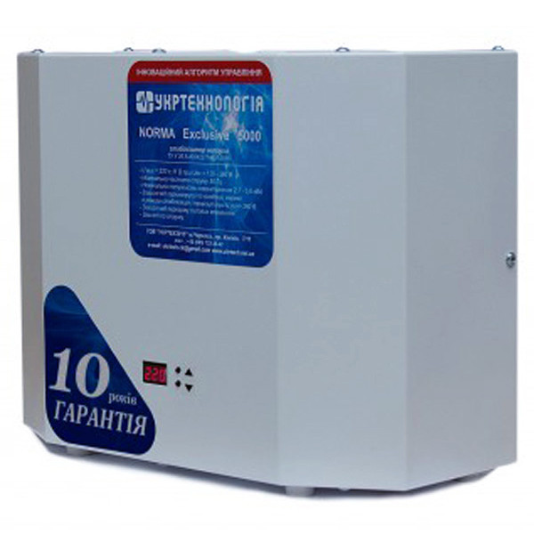 Стабилизатор напряжения Укртехнология Norma Exclusive НСН-5000 (25А) - фото №3