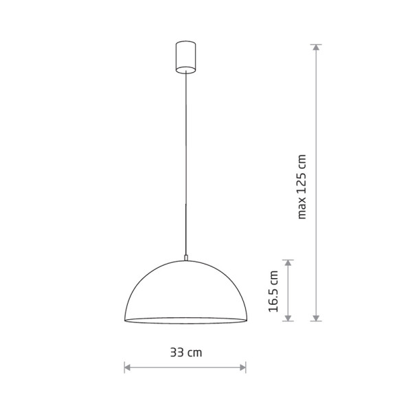 Подвесной светильник, люстра Nowodvorski 6367 Hemisphere Rust I S E27 1x25W IP20 коричневый - фото №1
