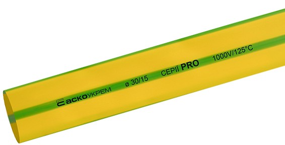 Термозбіжна трубка Аско-Укрем PRO Ø 30,0/15,0 жовто-зелена (A0150040588)