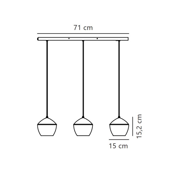 Подвесной светильник, люстра Nordlux 2010693047 Orbiform E14 3x25W IP20 дымчатый - фото №4