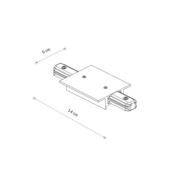Ввід живлення Nowodvorski 10227 Profile Recessed Power Straight Connector IP20 білий - фото №2