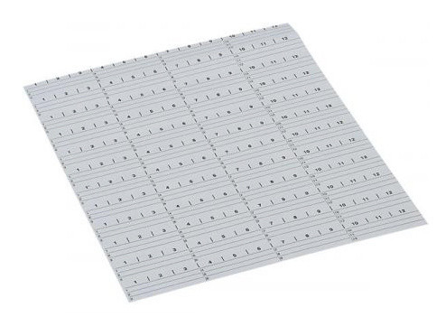 Вставні смужки Hager UZ006 (1 лист -12 смужок) для щитових маркувальних табличок UZ005