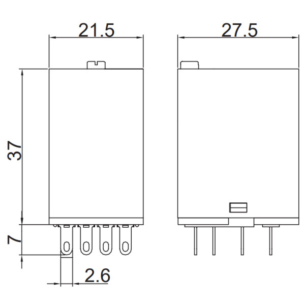Електромеханічне реле NOARK Ex9JM4L03 3А 220В AC 4 контакти (110325) - фото №1
