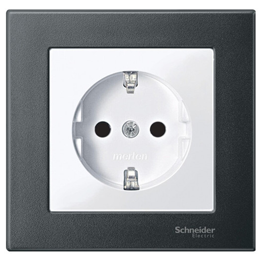 Рамка 1-пост. M-Plan антрацит Merten, MTN486114 - фото №2