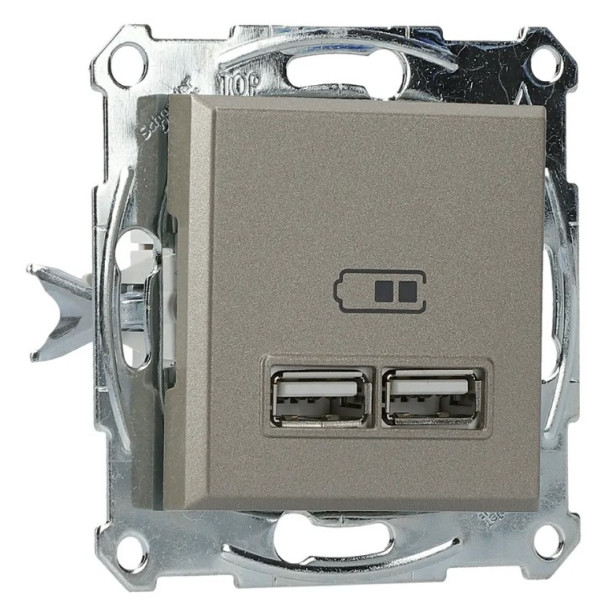 USB розетка Schneider Electric Asfora EPH2700269 (бронза) - фото №4