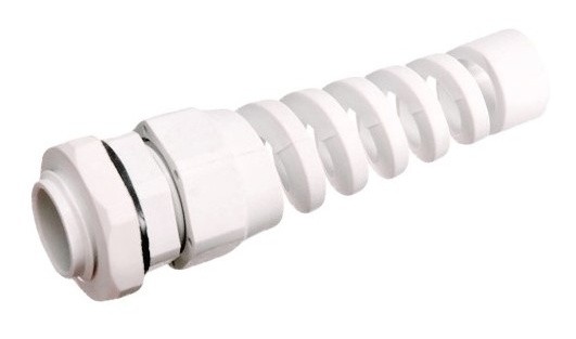 Сальник TNSy PG7 Ø3-6,5мм зі спіраллю IP68 білий (TNSy5501094)