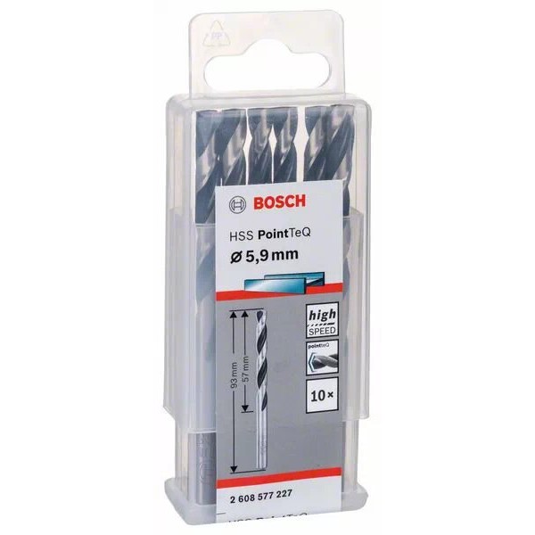 Сверла Bosch 2608577227 PointTeQ HSS 5,9мм (10шт) - фото №1