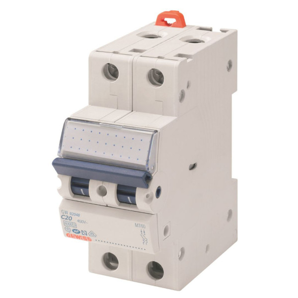 Автоматический выключатель GEWISS 2P C 20А 6кА (GW92048)