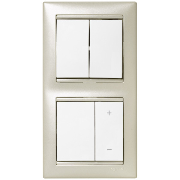 Механизм проходного 2-кл. выключателя Valena белый - фото №1