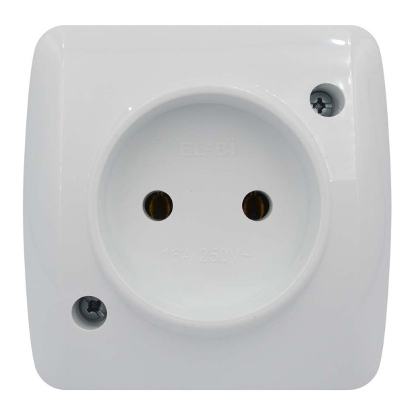 Розетка ALSU белая 1-я ( 504-010200-215 )