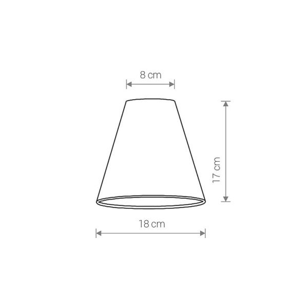 Плафон для світильника Nowodvorski 8501 Cameleon Cone S Blue - фото №1