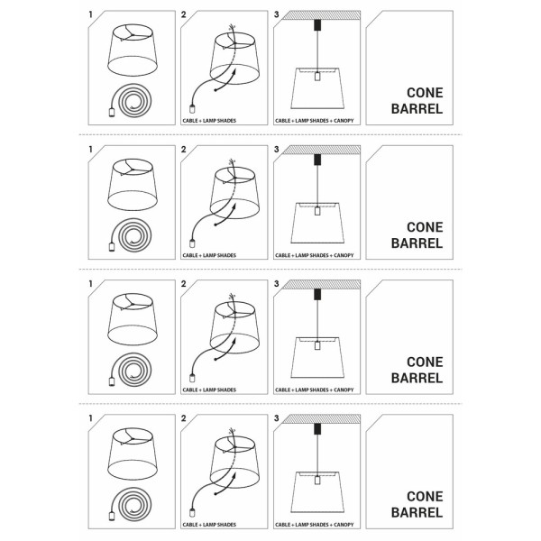 Плафон для світильника Nowodvorski 8501 Cameleon Cone S Blue - фото №2