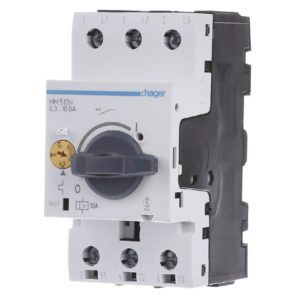 Автомат для захисту двигуна 6,3-10,0 А, 2,5 м Hager