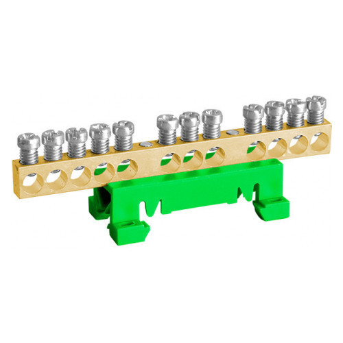 Шина заземления NOARK TBG 7x10мм2 зелено-желтая (103855)