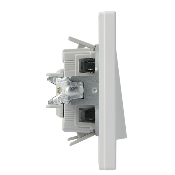 Выключатель кнопочный «Звонок» белый Asfora, EPH1700121 - фото №2