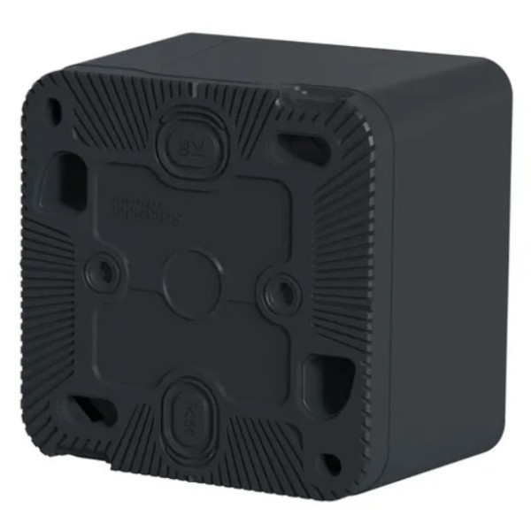 Накладний підрозетник Schneider Electric MUR37911 IP55 (антрацит) - фото №1