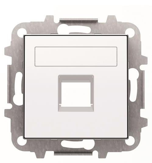 Центральная плата ABB Sky 8518.1 BL с суппортом (белая)