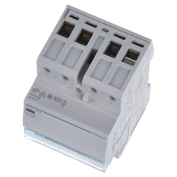 Контактор 40A ESC443 (3НО+1НЗ, 230В) 3м Hager - фото №4