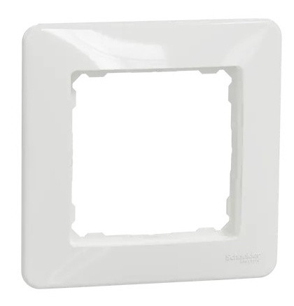 Рамка одинарная Schneider Electric Sedna Design белая SDD311801