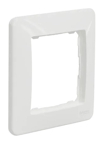 Рамка одинарная Schneider Electric Sedna Design белая SDD311801 - фото №1