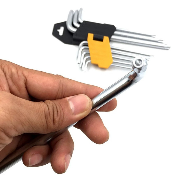 Комплект ключей Tolsen (20056) Torx Т10-Т50 (9шт) - фото №1