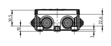 Зовнішня розвідна коробка Spelsberg HP 80 (sp32298001) IP55 - фото №1
