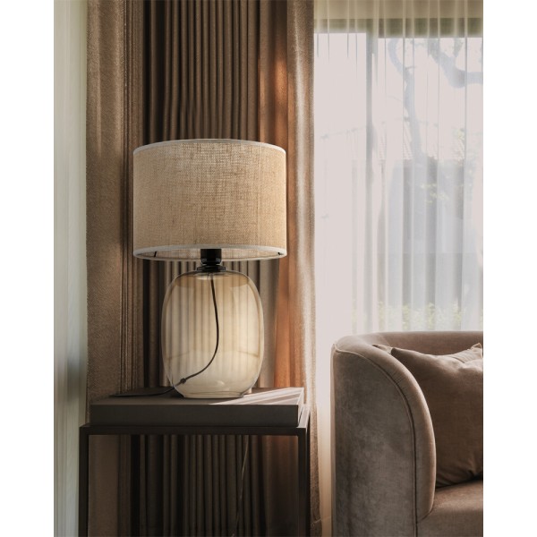 Настільна лампа TK Lighting 5986 Melody E27 1x15W IP20 бежева - фото №1