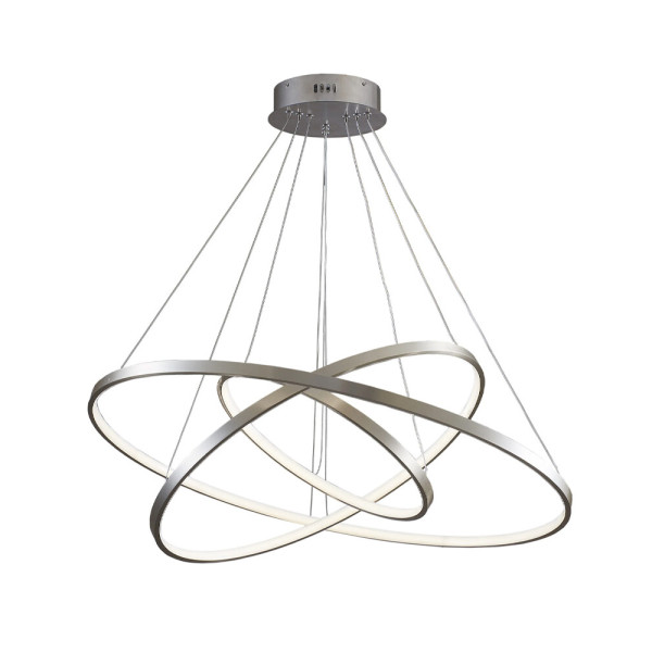 Подвесной светильник, люстра Goldlux 330048 Lea 3 Led 3x60W 4000K 8000Lm IP20 Серебро