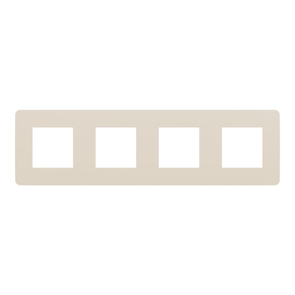 Четырехместная рамка Schneider Electric Unica Studio Color NU280844 бежевая - фото №3