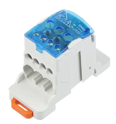 Распределительный блок CNC FTUKK80 80А 31х70х45,5мм на DIN-рейке (Б00043066) - фото №1