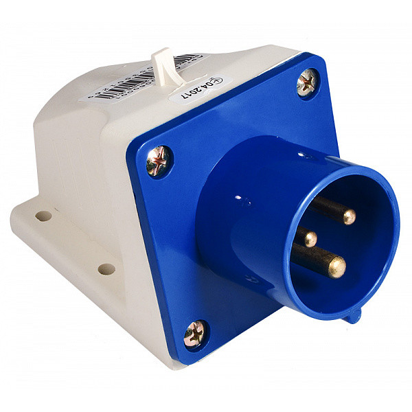 Накладная вилка Аско-Укрем ВС 2Р+РЕ 16А/3 (513) (A0080060001) - фото №2