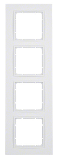 Рамка 4-местная полярная белизна Berker B.7