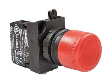 Аварийная кнопка EMAS CP200EK30 D=30мм возврат поворотом (1НЗ)