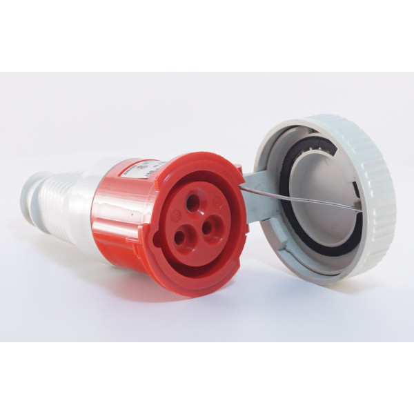 Силовий роз'єм на кабель WALTHER WL319309 (2P+E) 16А 400V IP67 - фото №1