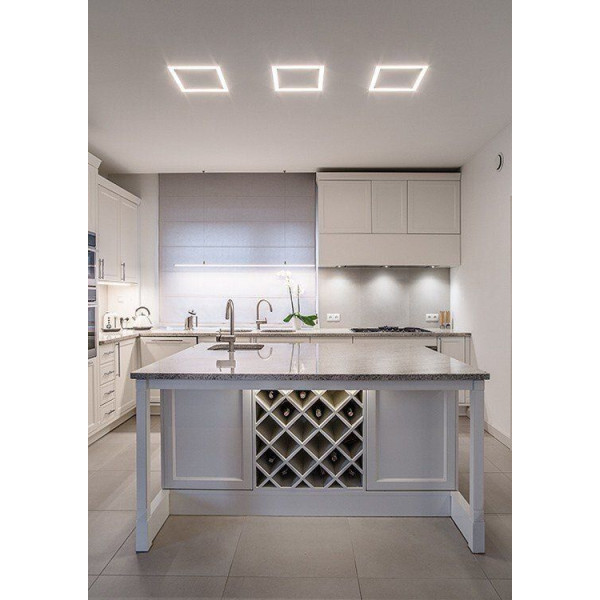 LED-профиль врезной под штукатурку, 3 метра (ЛПШ28_3) - фото №4