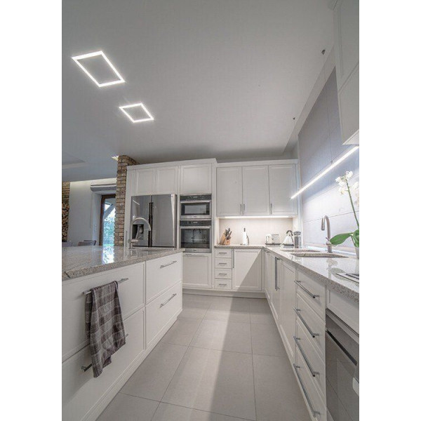 LED-профиль врезной под штукатурку, 3 метра (ЛПШ28_3) - фото №5