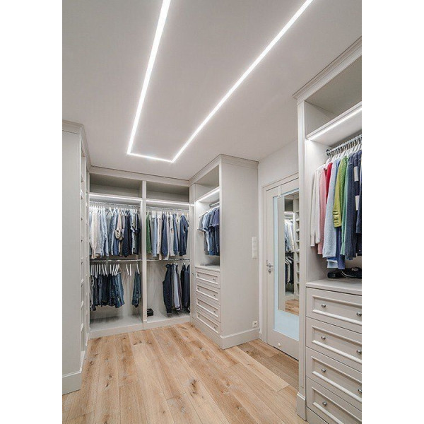 LED-профиль врезной под штукатурку, 3 метра (ЛПШ28_3) - фото №8