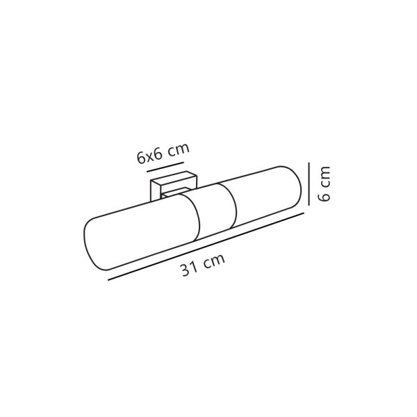 Бра для ванной, светильник Nordlux 17141029 Tangens Double E14 2x25W IP44 хром - фото №3
