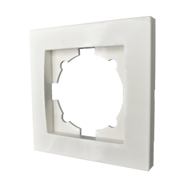 Рамка ELBI VEGA белая 1-на (510-010200-271) - фото №4