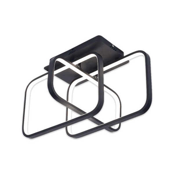 Светильник LED smart FIGARO +пульт 90W 3000-5000K IP20 черный Violux ( 220855 )